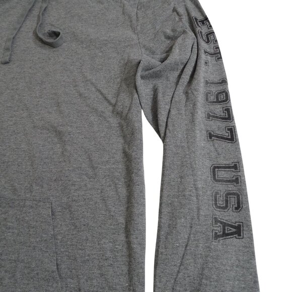 American Eagle Super Soft Standard Fit Pullover Hoodie Shirt Men Size XS Gray Lo - Picture 2 of 12